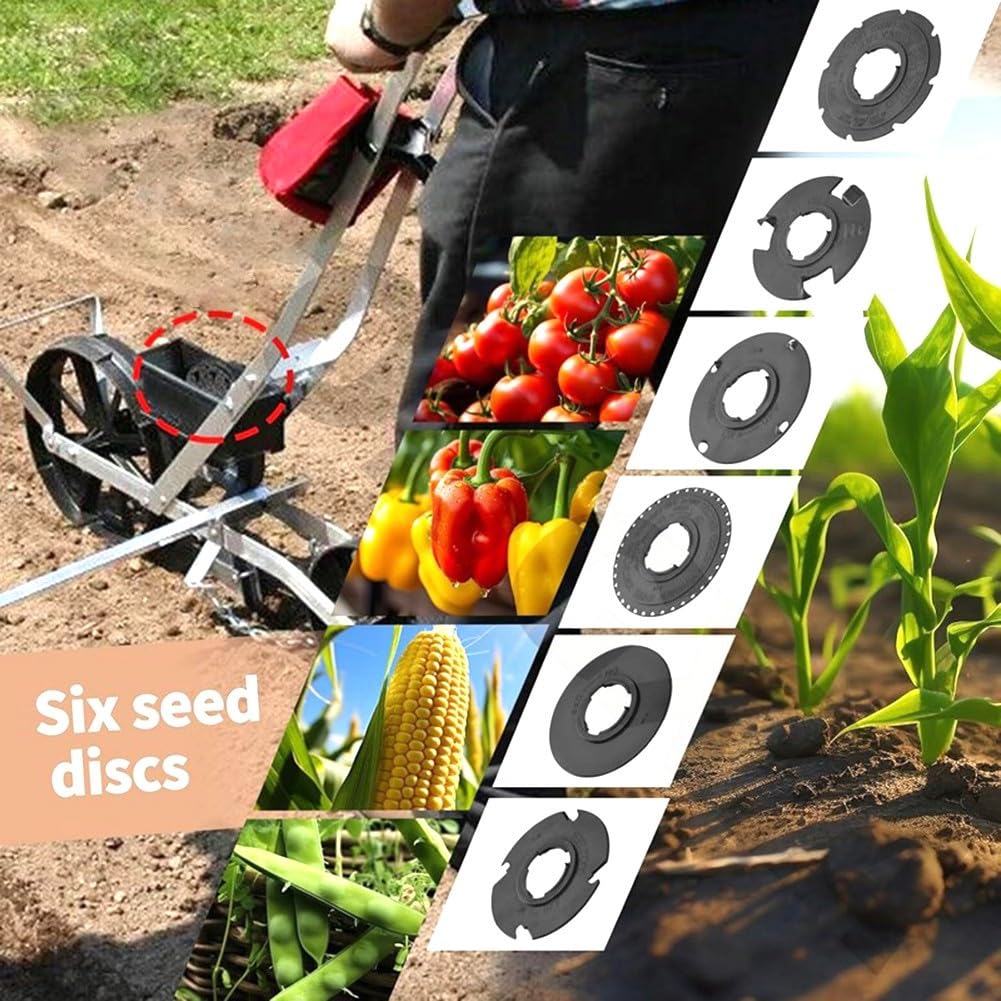 Juego de 12 bandejas de siembra de jardín para Earth ways 1001-B, para herramientas de espaciado de precisión para zanahorias, frijoles, pepinos, insertos de plantación de plástico negro