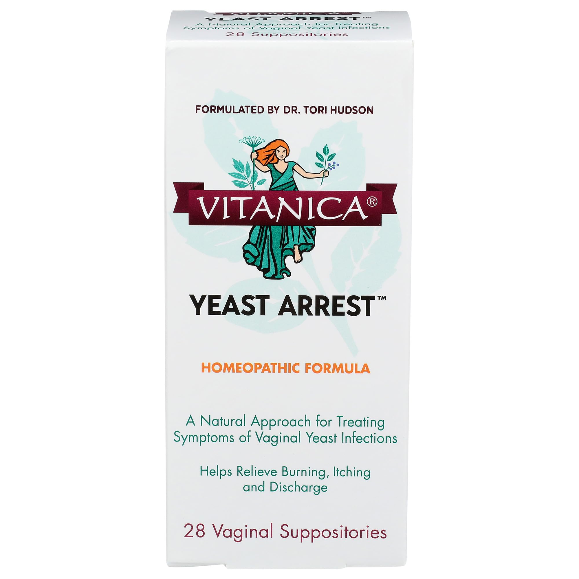 Buy Vitanica Yeast Arrest, pathic Vaginal Suppositories, for Yeast