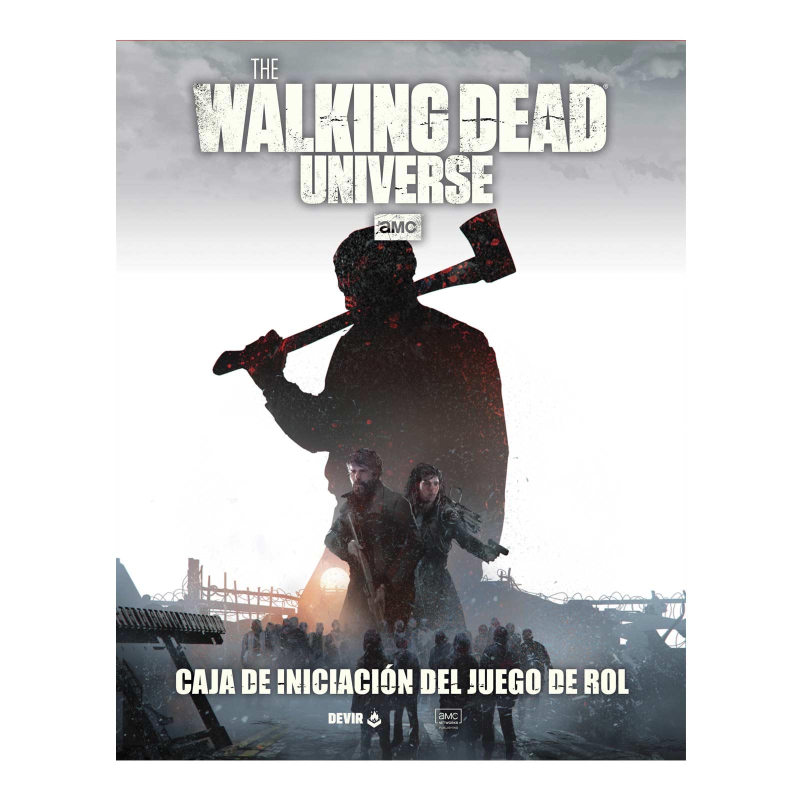 Devir – The Walking Dead Universe: Caja de Inicio | Juego de rol de Supervivencia y Aventuras | Basado en el Sistema Year Zero Engine | Incluye Dados, Mapas y Personajes Icónicos (WDCAIN)
