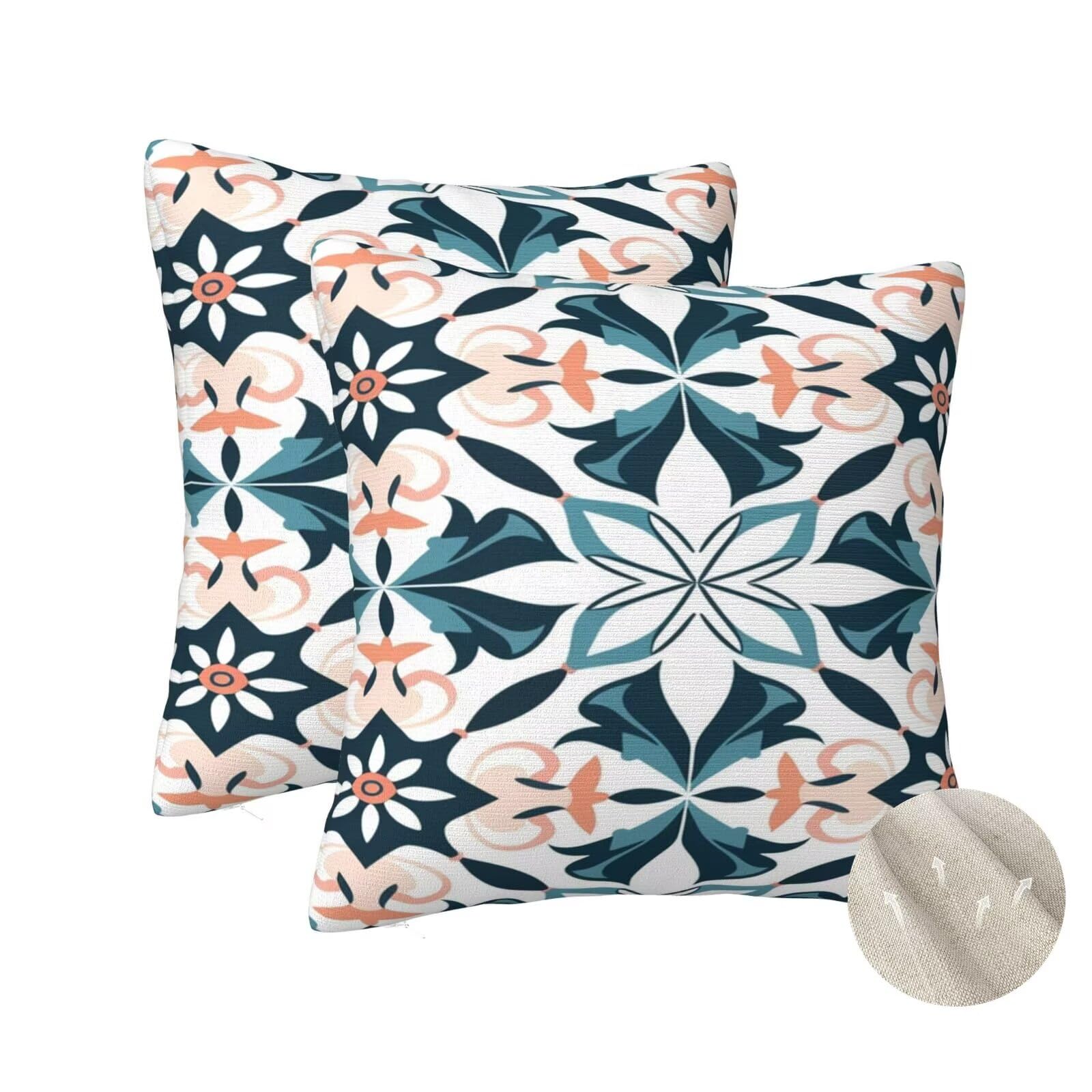 Housses de coussin 50x50 cm pour rénover un canapé usé et moderniser votre salon
