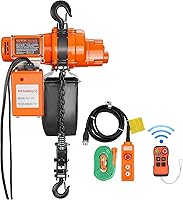 VEVOR 2200 lbs Electric Chain Hoist, 20 ft Lift Height, 120V Overhead Crane w/ 328 ft Wireless Remote for Garage Workshop
