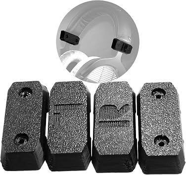 Slider Cover Replacement for Beyerdynamic DT 770 / DT 880 / DT 990 Pro & HS 400 Headphones - Durable Black Slider Covers to Restore Look & Function for Long-Lasting Use - ABS - Black
