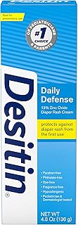 Sponsored Ad - Desitin Daily Defense Baby Diaper Rash Cream with Zinc Oxide to Treat, Relieve & Prevent diaper rash, Hypoa...