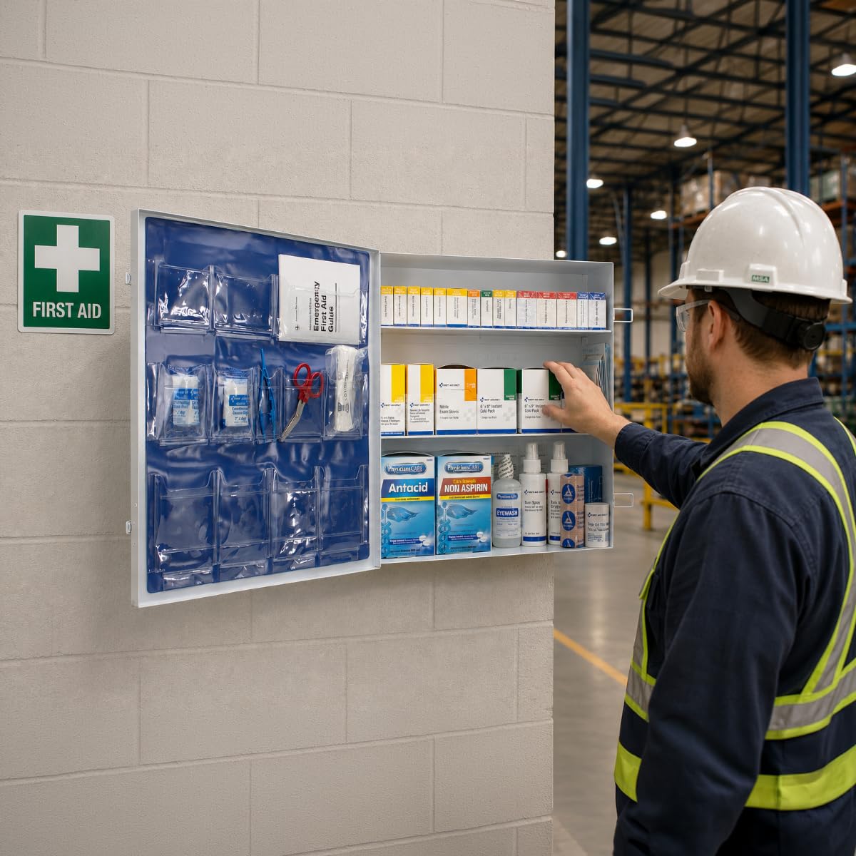 OSHA First Aid Cabinet - 150 Person Emergency Kit -9