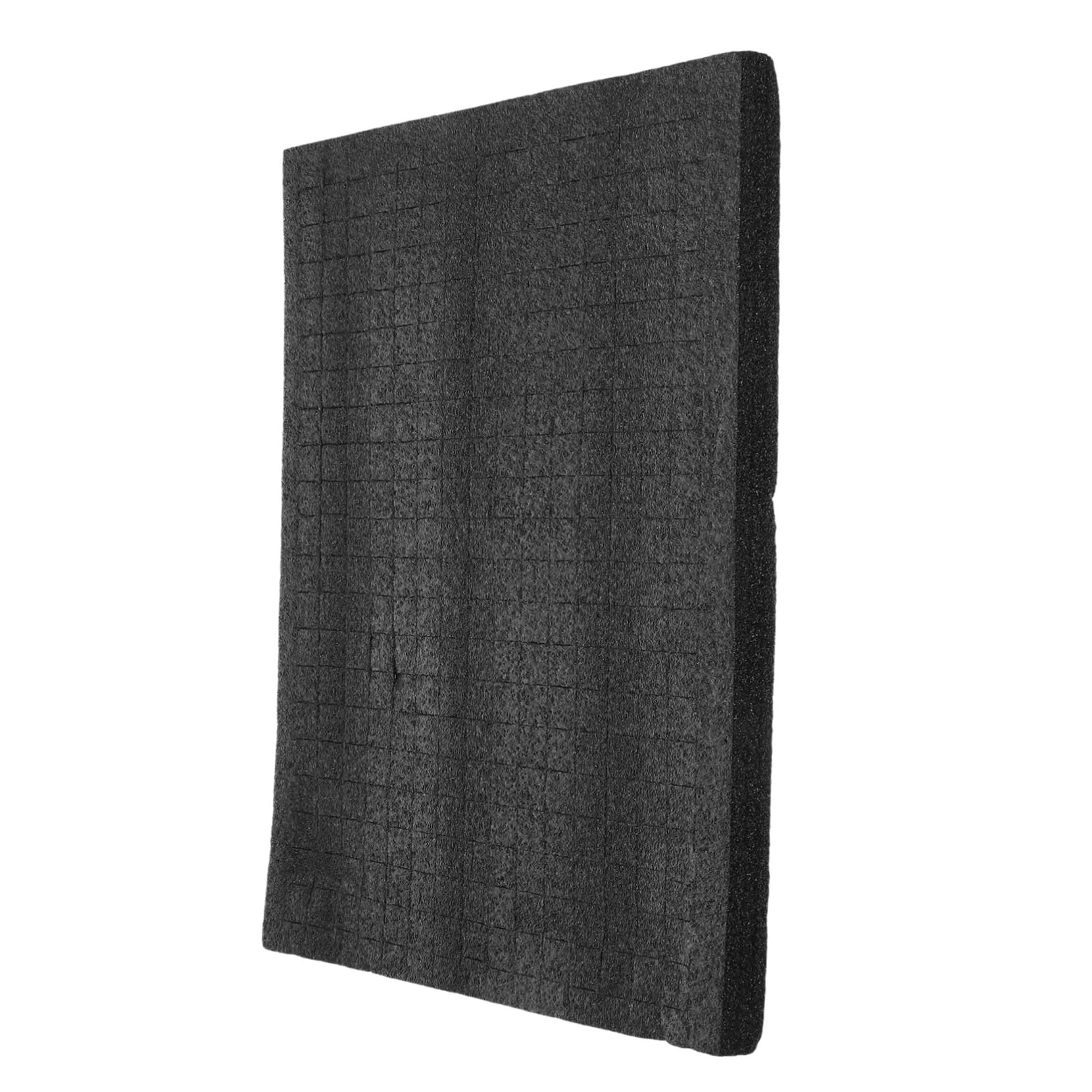 ERINGOGO Toolbox Block Cubes Inserts 33x25x2cm Foam Sheets Soft Foam Padding for Moving Black Drawer for Electronics