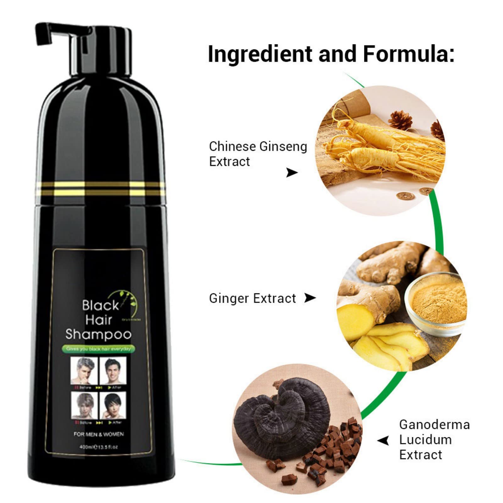 Amazon.com : Black Hair Shampoo - Instantly Black Hair Dye