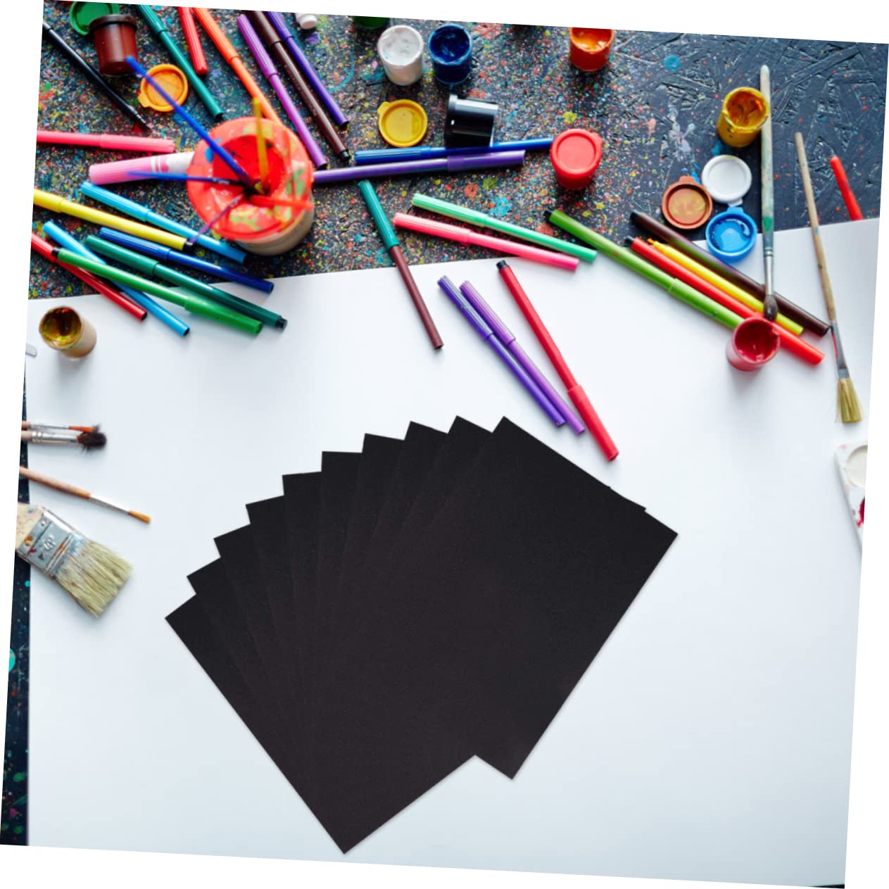 Gadpiparty Papiers Soi-même Noirs pour Garçon et Filles, 100 Pièces 150g