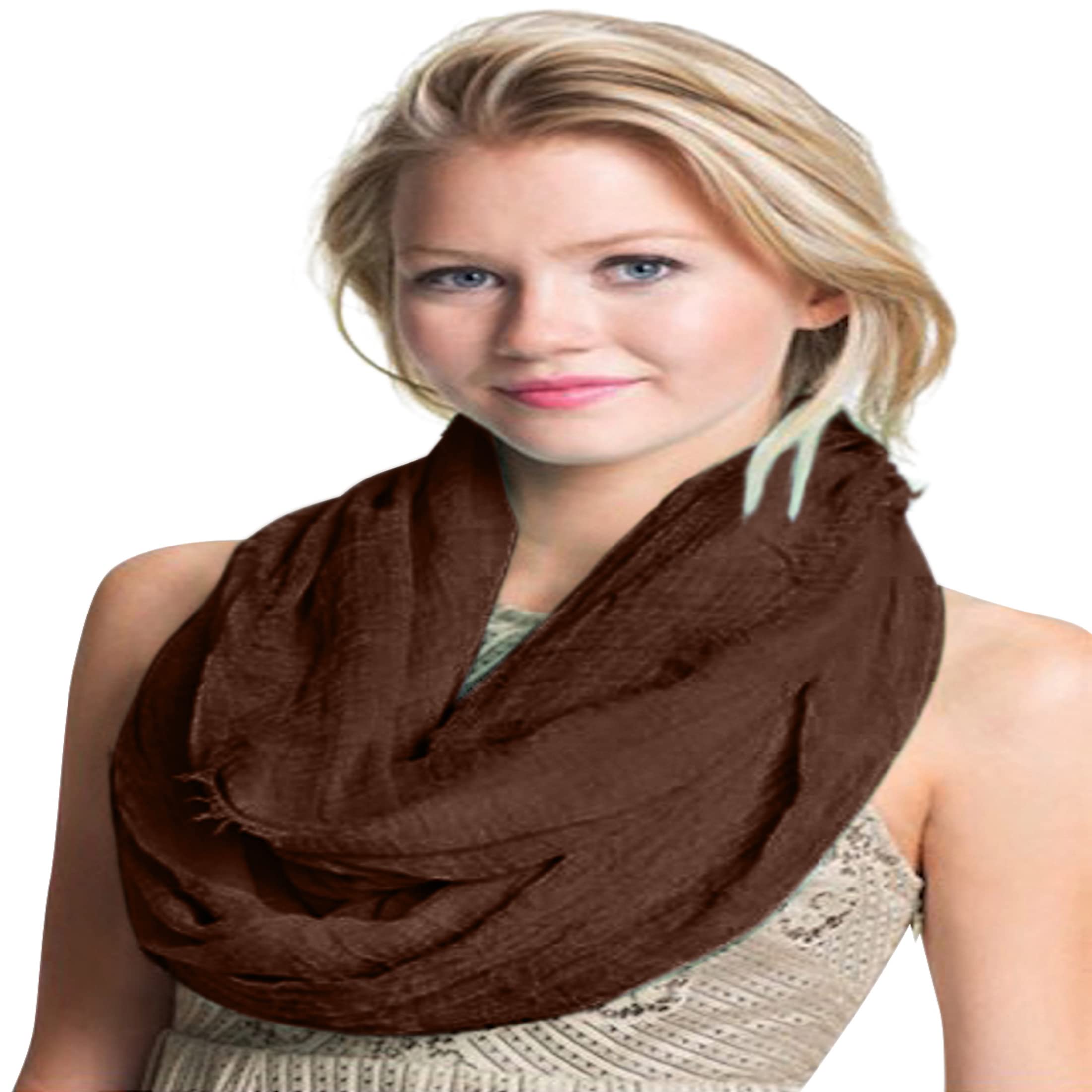 CJ Apparel Mobius Infinity Sciarpa Snood Cowl Circular Tube Eternity Scialle NUOVO