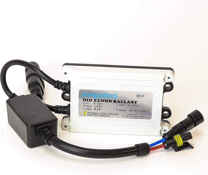 Innovited 55W AC Slim Digital HID Xenon Replacement Ballast For H11 H7 H8 H9 H4 H1 H13 9005 9006 9007 Universal Fit