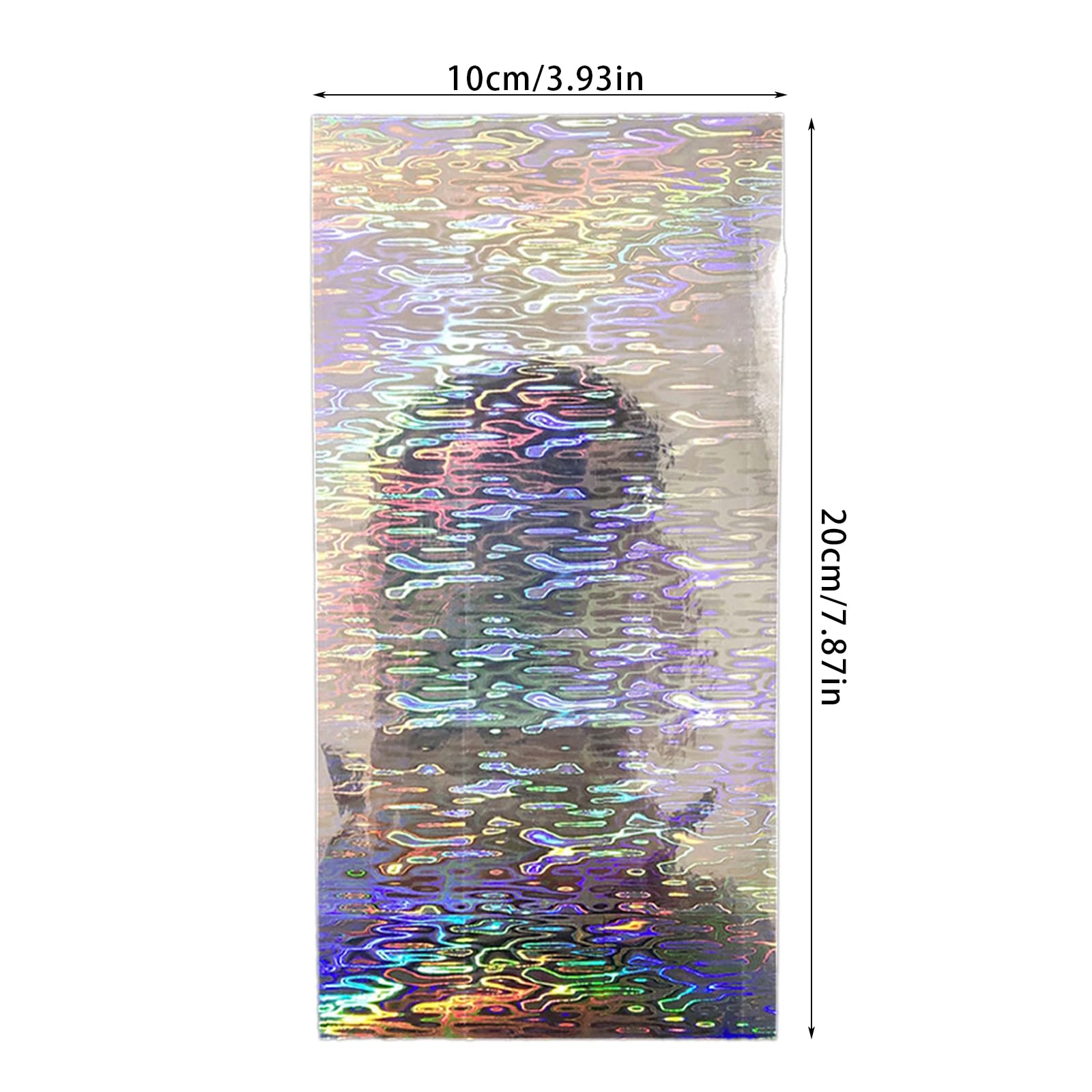 18 calcomanías reflectantes de escamas de peces, película adhesiva holográfica, cinta de señuelo intermitente, cebos duros, calcomanías para señuelos