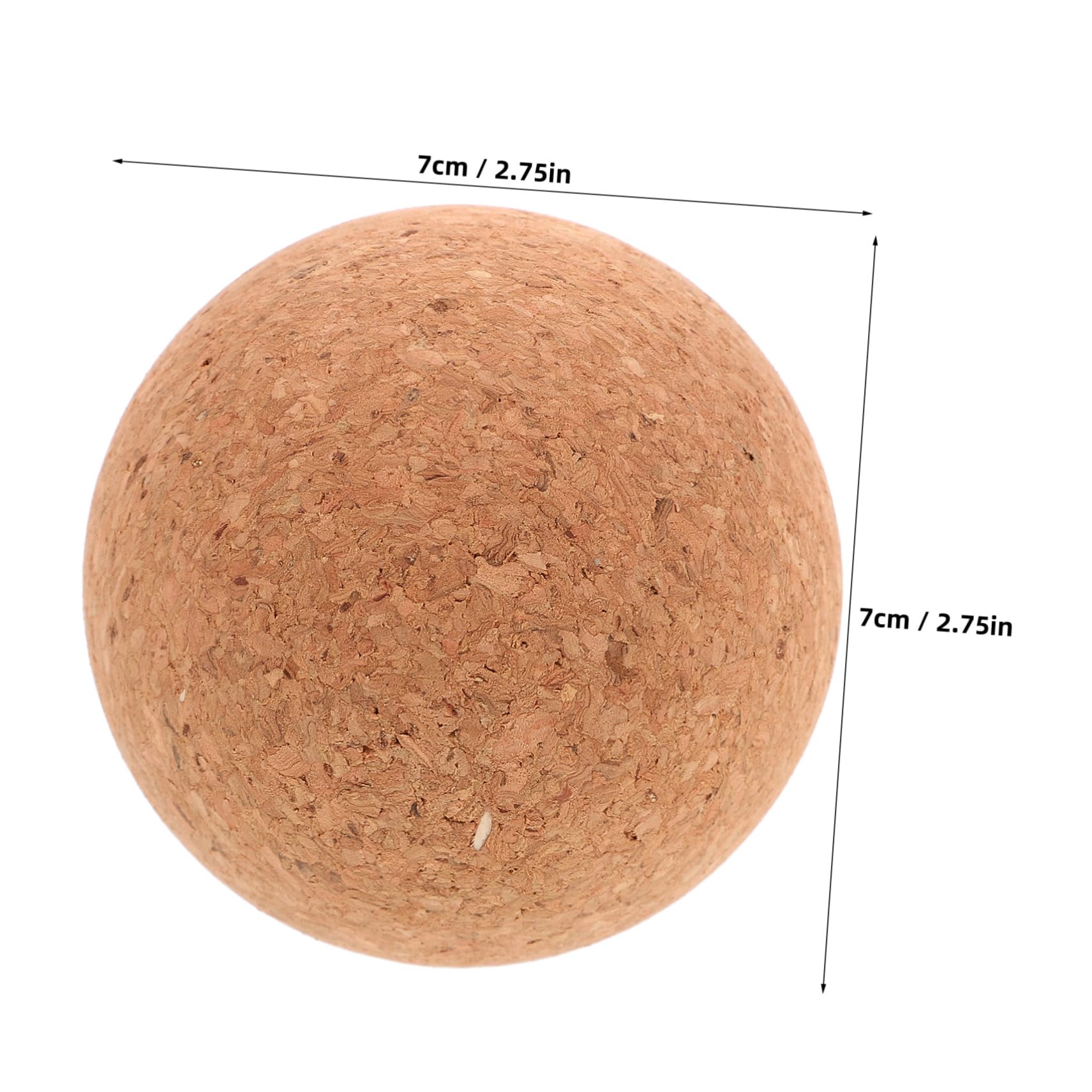 KOMBIUDA 4pcs Cork Roller Ball Massage Therapy Ball for Fitness Pressure Relief High Density