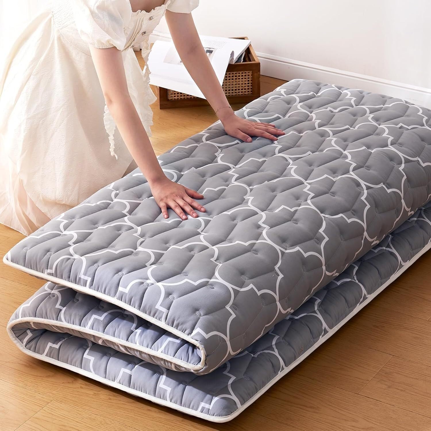 materac japoński materac podłogowy japoński materac futon składany materac akademik futon materac przenośny podłoga łóżko dla gości przenośny materac kempingowy