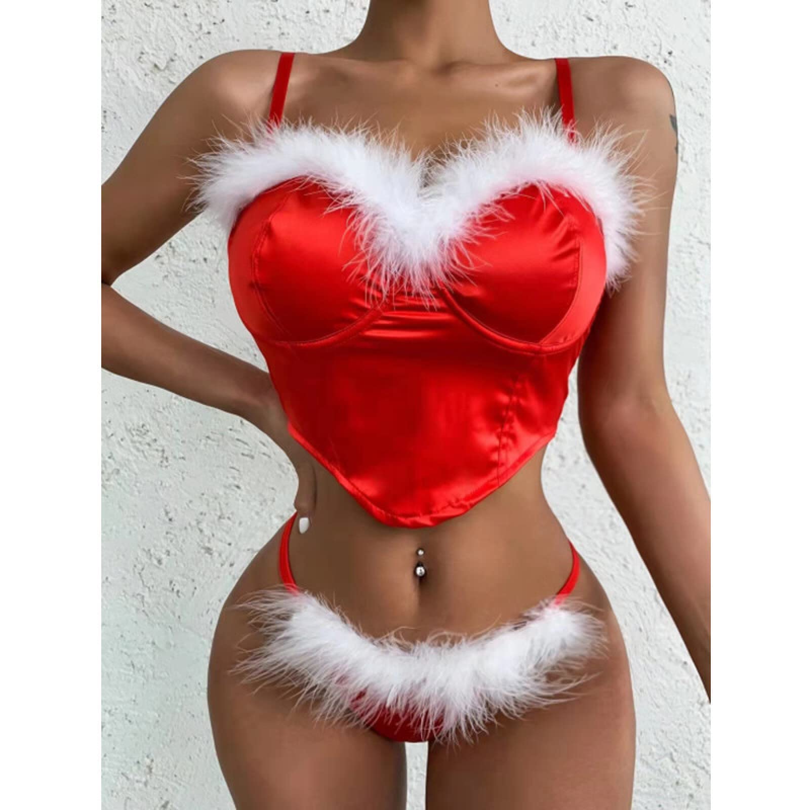 Intimo Scavato Temptation Christmas Elk Peluche Cosplay Uniforme