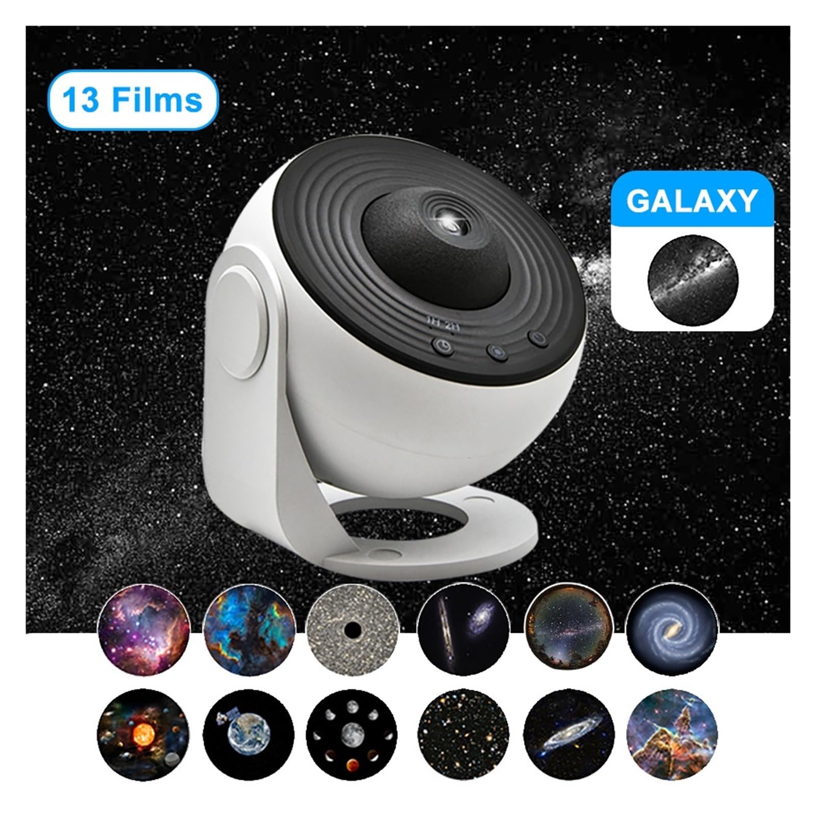 13 W 1 Planetarium Galaxy Starry Sky Projektor Nocne Światło HD Gwiazda Aurora Lampa Projekcyjna Dla Dzieci Sypialnia Dom Impreza Dekoracja Przezroczysty Obrazowanie
