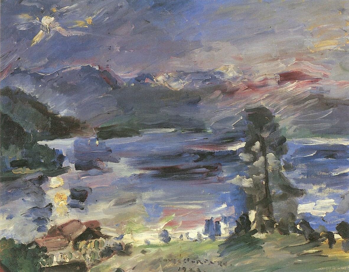 Tableaux graffiti lune montante de Walchensee impression 60x90cm - 5