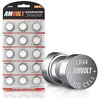 Algopix Similar Product 2 - AmVolt Pack of 15 LR44 Batteries AG13