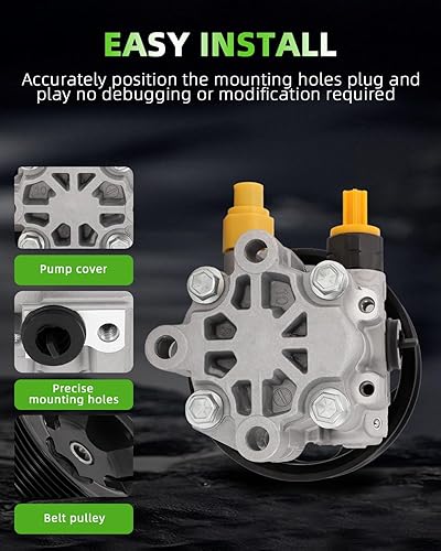 Miniatura 746 de SCITOO Bomba de dirección asistida compatible con Ford para Transit Connect 2011 2012 2013 L4 2.0L, repuesto 20-1044 BT1Z3A696A, con polea