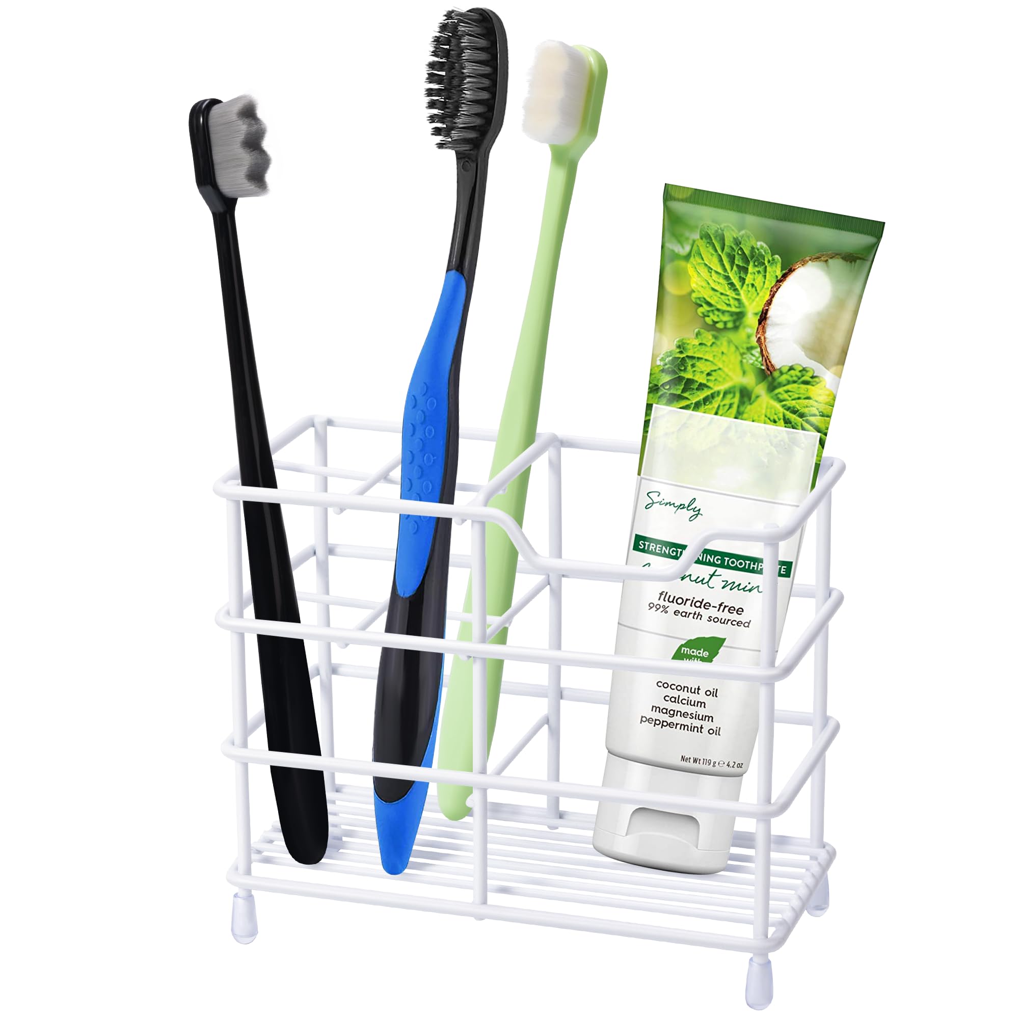Stainless Steel Toothbrush Holder - Bathroom Organizer -16