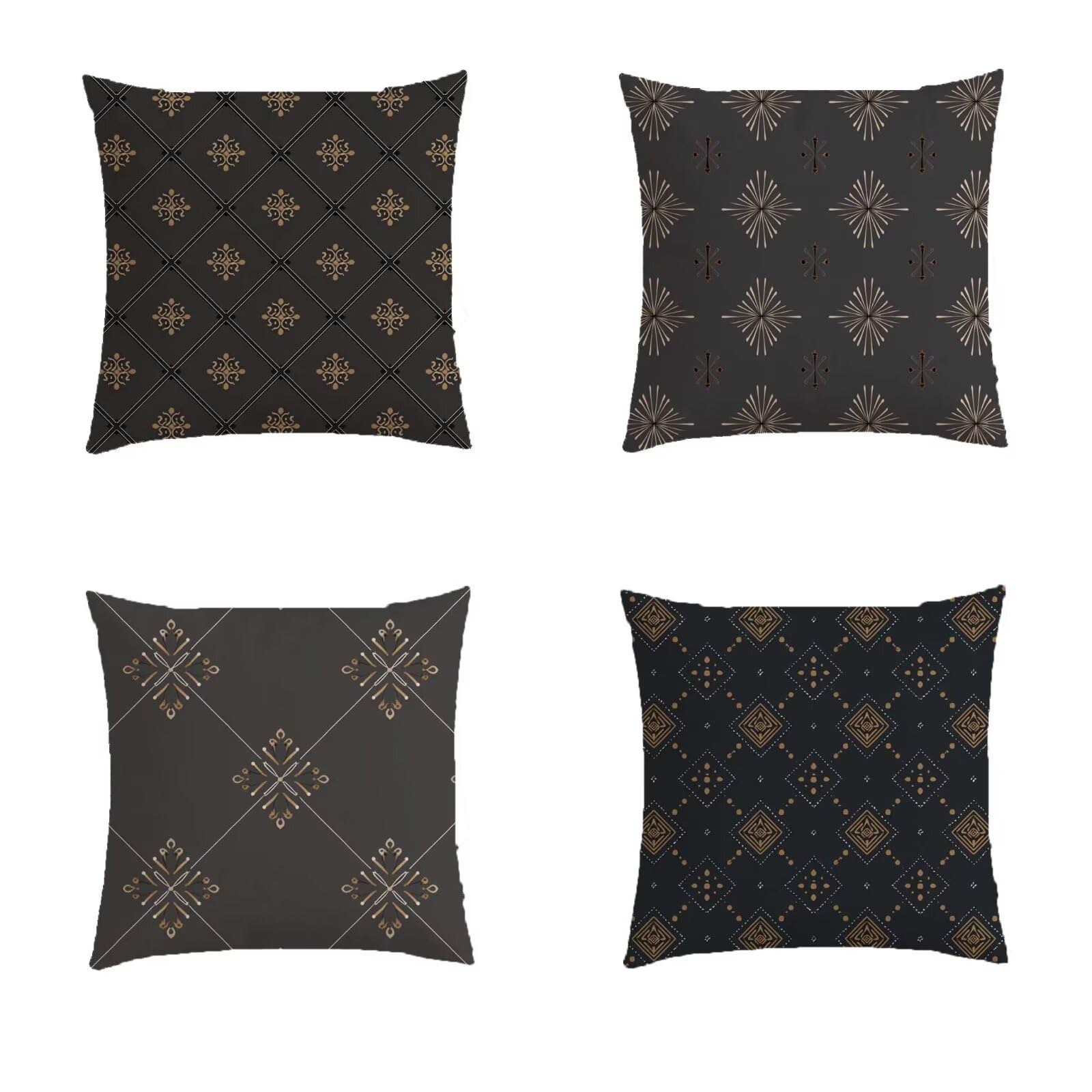 Housse coussin 80x80cm imperméable salon de jardin exterieur carré S366