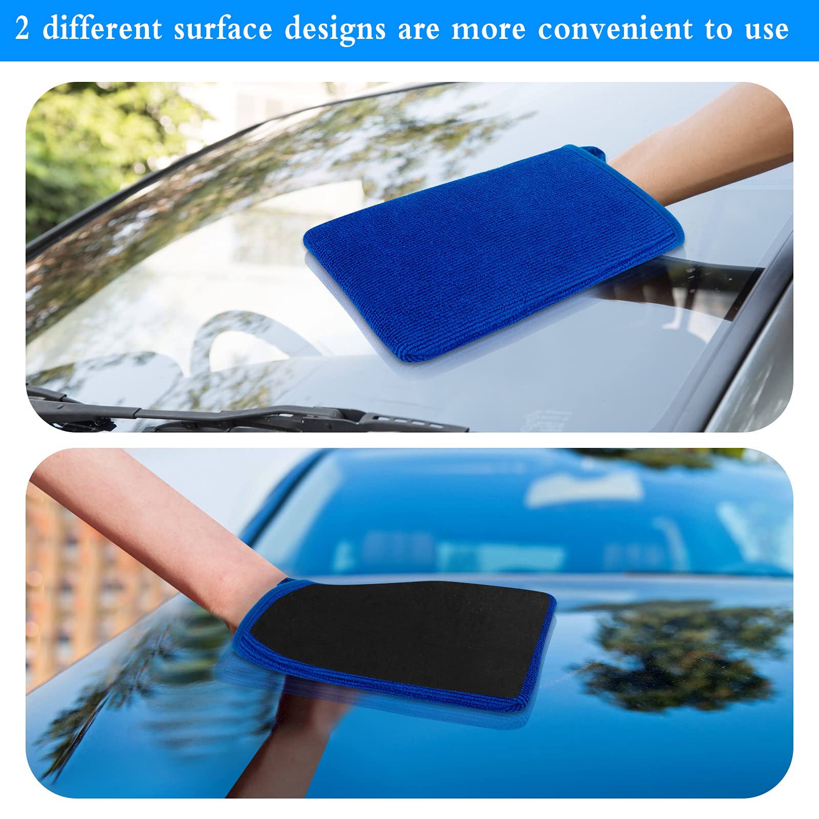 Spugna Handpuck Per Auto - Multiuso Per Lavaggio, Ceratura E Polish, 110x500 Mm, Nero