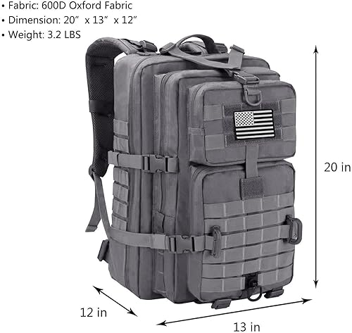 Miniatura 2 de Mochila táctica militar para campamento de 3 días, equipo de asalto para transportar carga, ligero y modular