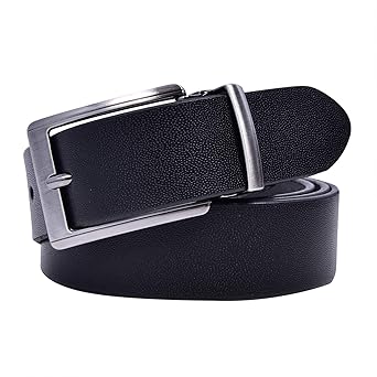KAEZRI GENUINE LEATHER BLACK BELT FOR MEN (TRENDYBLDD)
