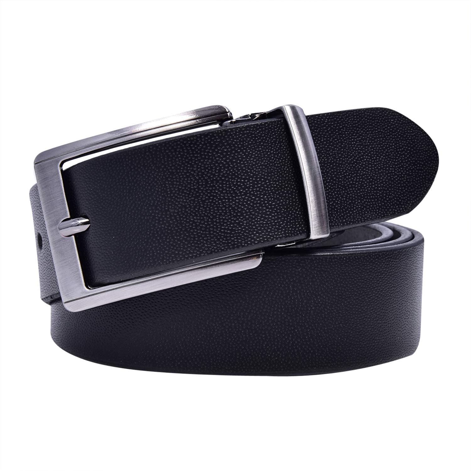 KAEZRIGENUINE LEATHER BLACK BELT FOR MEN(BLACKPRESS)