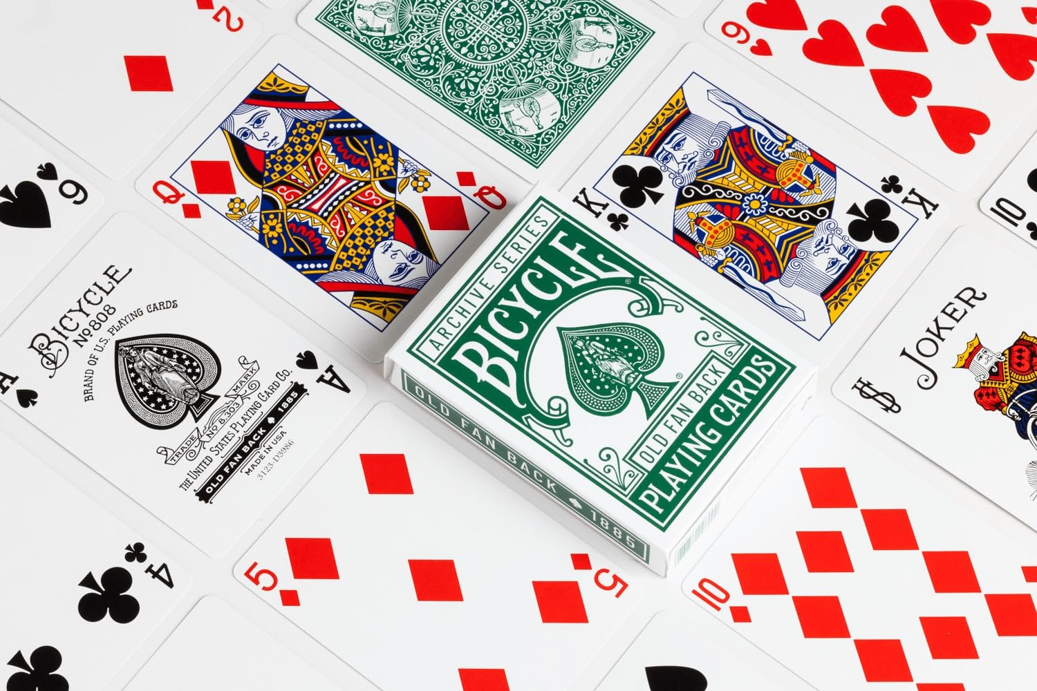 Amazon.com: Bicycle Archive Series Old Fan Back 1885 Playing Cards