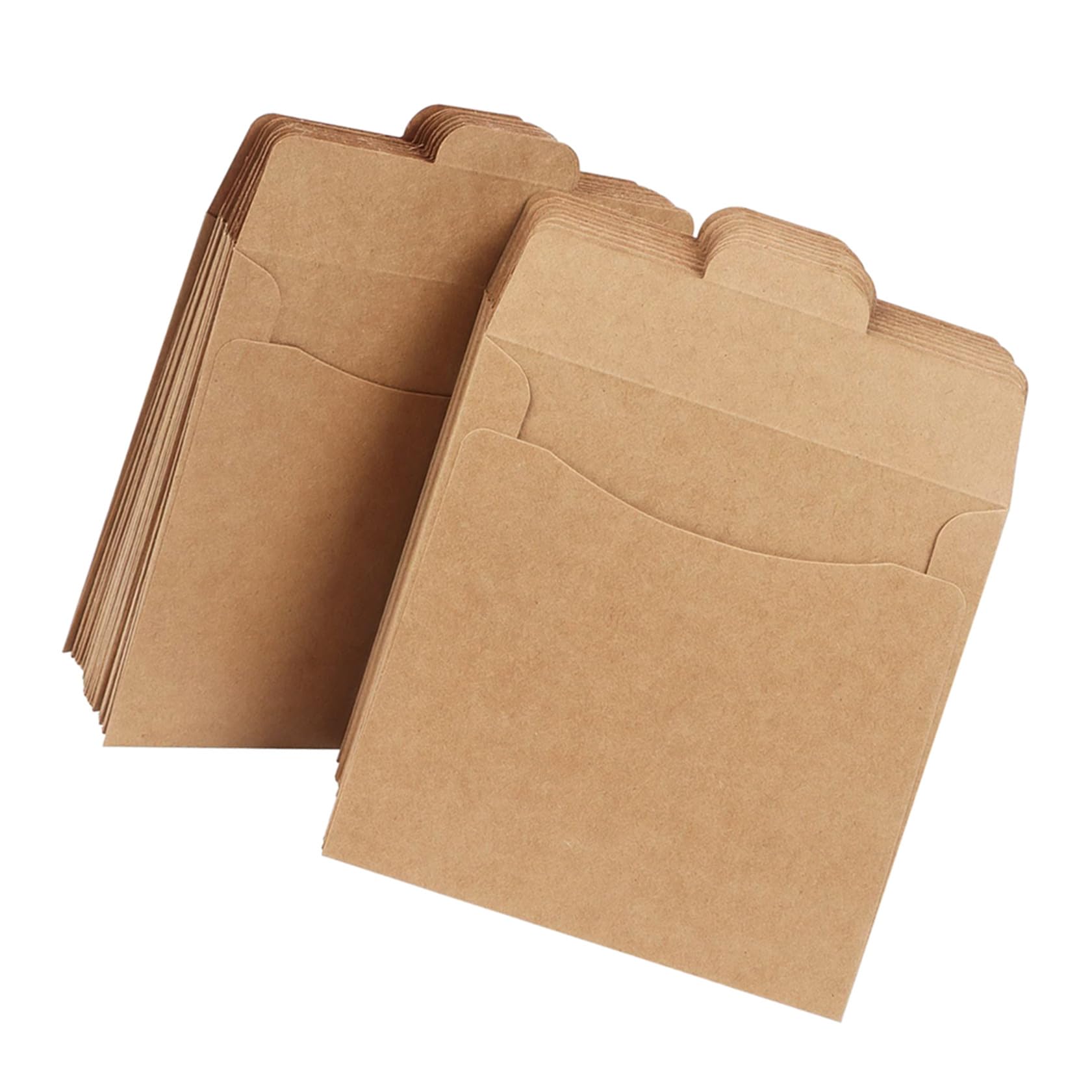 Beavorty Papier Kraft Enveloppes Marron Lot de 50 Pièces, pour CD