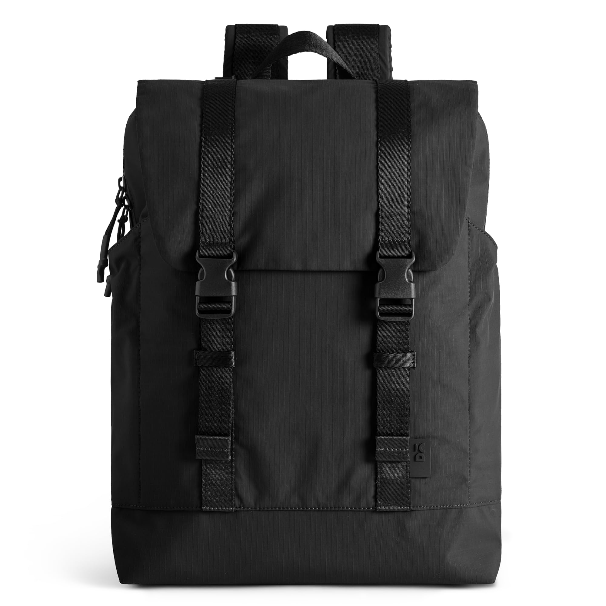 DailyObjects Backpack Ultra Light Office/Travel Laptop Backpack for Men & Women with 15inch Compartment, Water-Repellent, MultiPocket, Bottle Holders with Trolley Strap Black — Amazon image 14