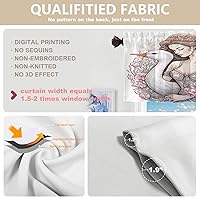 Vista 345 de Cenefas de cocina modernas con patrón de cobre marrón dorado para ventanas, cenefas opacas abstractas de marcas de arañazos y cortinas opacas