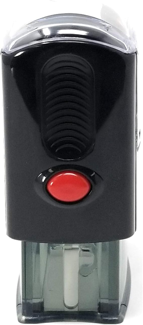Custom Self Inking Rubber Stamp - 1 Line (Blue)