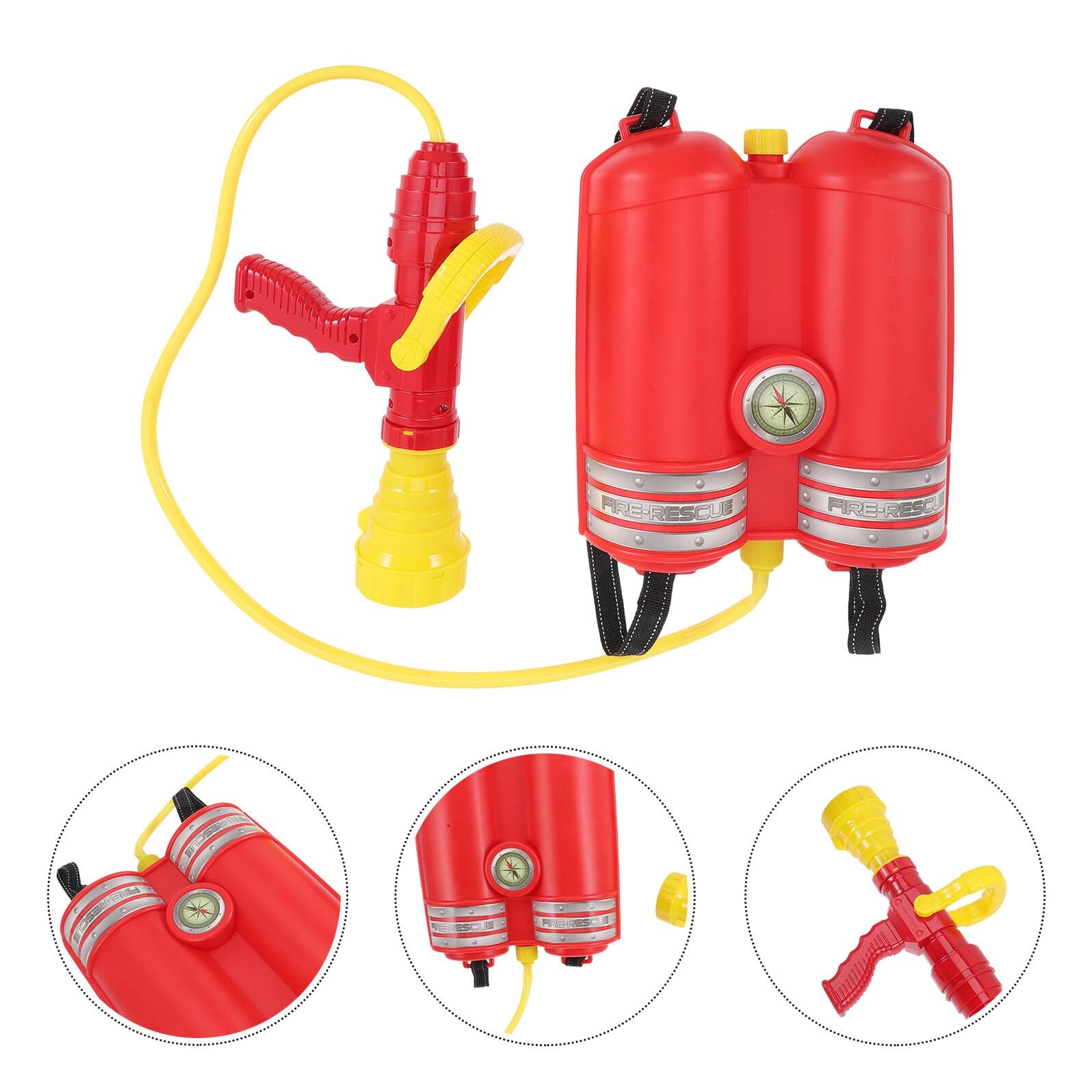 ifundom Mochila de Agua para Pistola de Agua con Dispositivo de Lanzamiento Juguete de Verano para Exteriores Color Rojo Juguete para Combatir Incendios y Juegos Acuáticos Adecuado