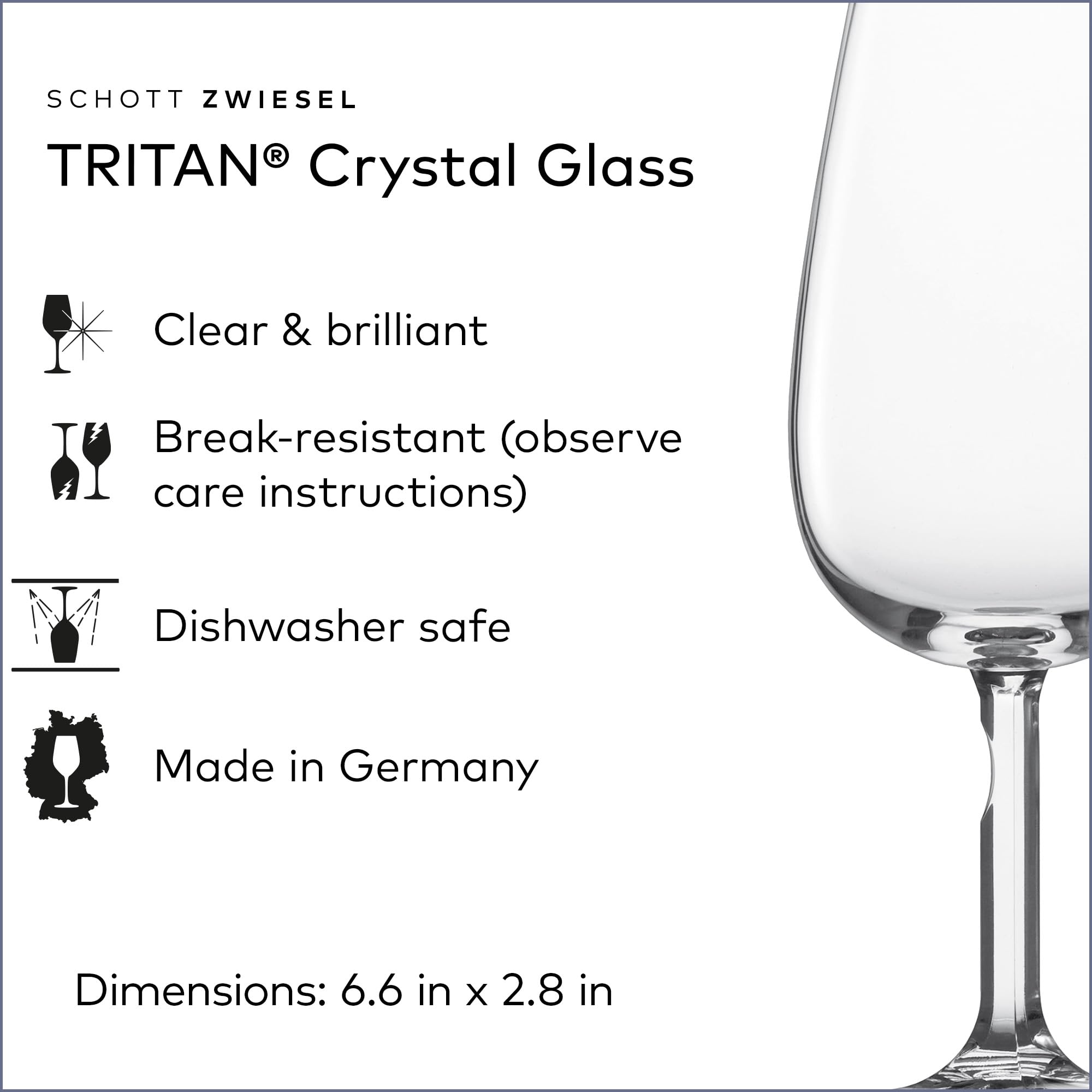 Schott Zwiesel Siza Port Wine Tritan Crystal Glass, 7.7-Ounce, Set