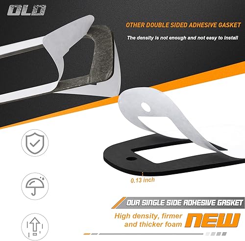 Miniatura 2 de HERCOO Junta de luz de marcador de cabina de techo, sello de lámpara compatible con Ram 1500 2500 3500 4500 5500 pickup 2003 a 2018, adhesivo de una