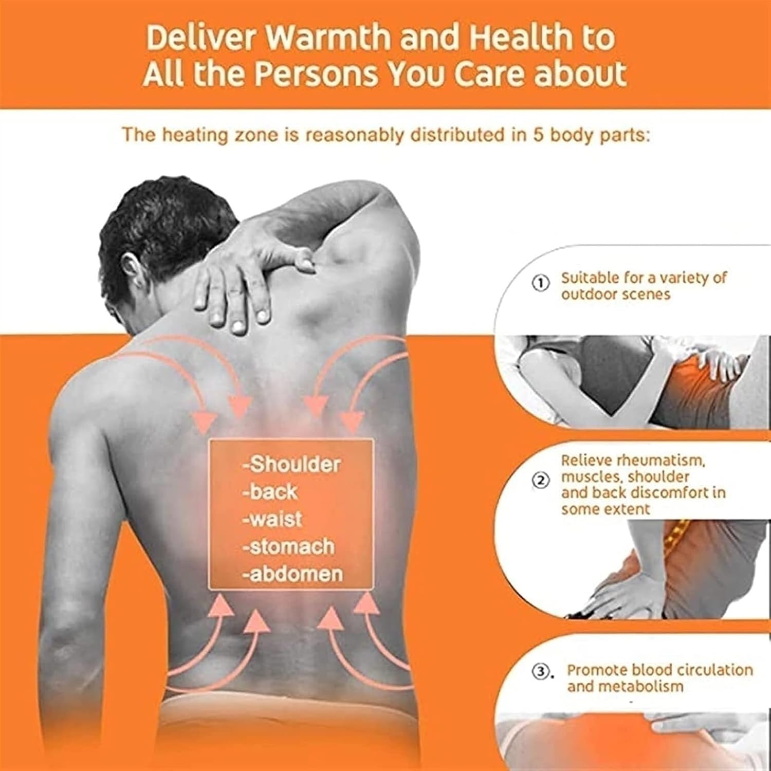 Electric Heated Vest for Men: Lightweight Heated Jacket - Windproof Winter Warming Heating Vest for Outdoor Hunting - Image 4