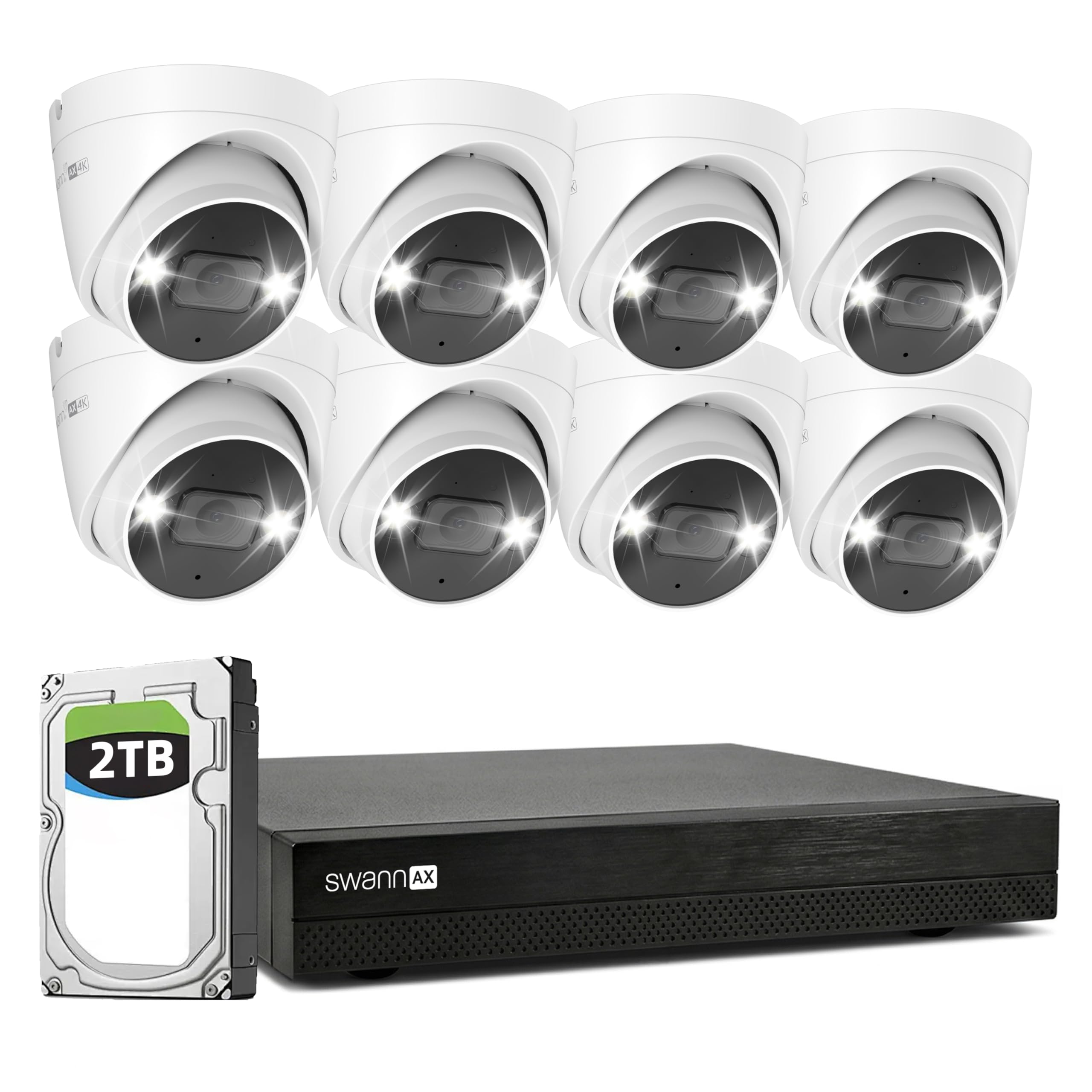 Amazon.com: Swann AdvancedX Wired NVR 4K Security Camera System 16