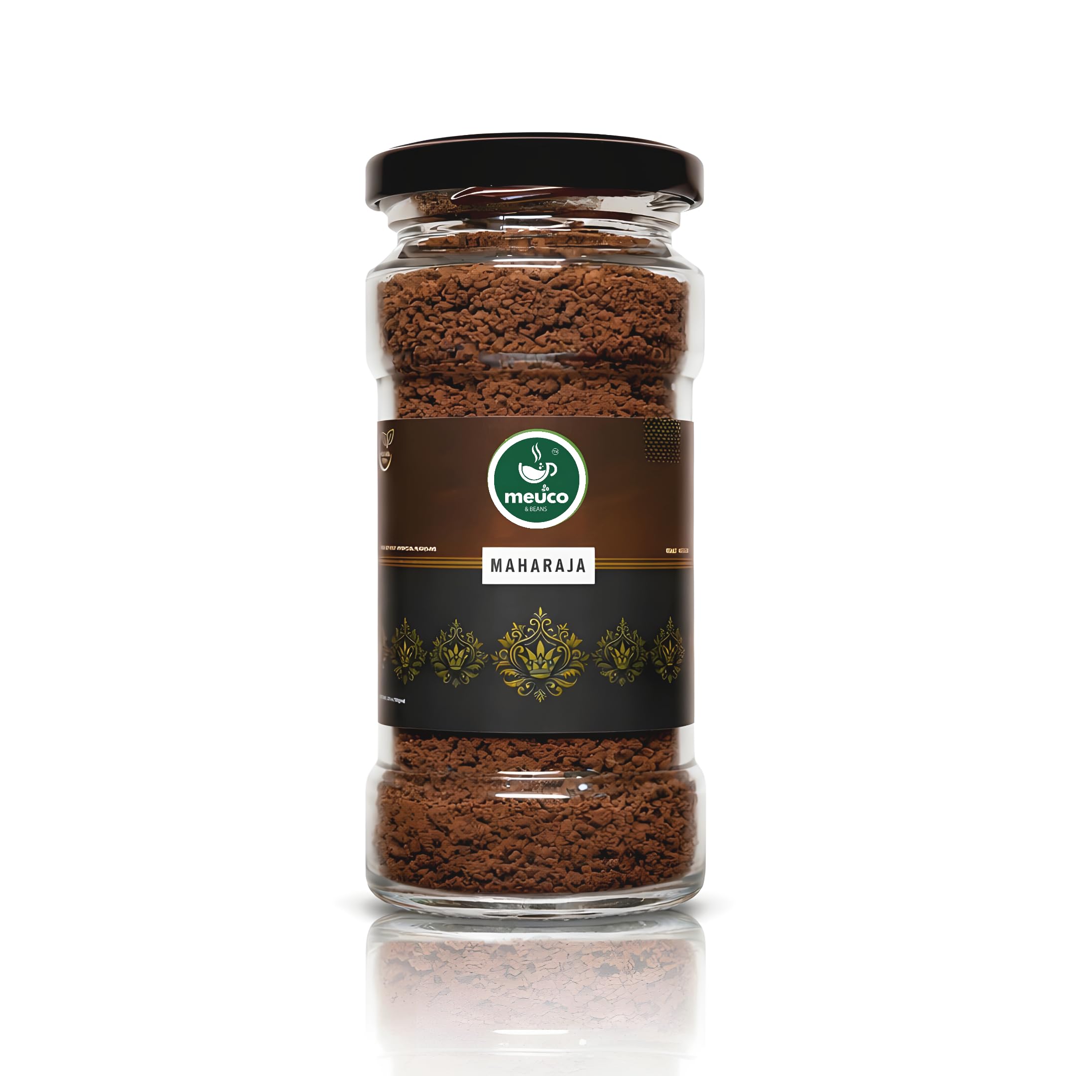 MEUCO & BEANS Maharaja Instant Coffee 50g Jar | Strong & Rich
