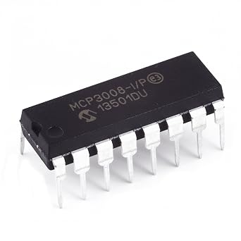 Microchip MCP3008-I/P 10-Bit ADC With SPI Pack of 1