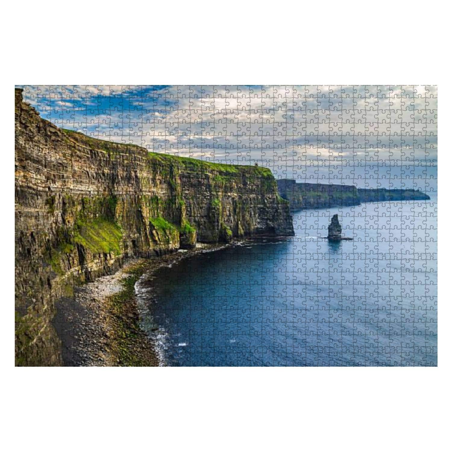 Cliffs of moher county clare wild atlantic way route ireland 1000 Pieces Wooden Jigsaw Puzzles for Adults Kids DIY Children Educational Puzzles Games Toys Creative Gifts Home Decor