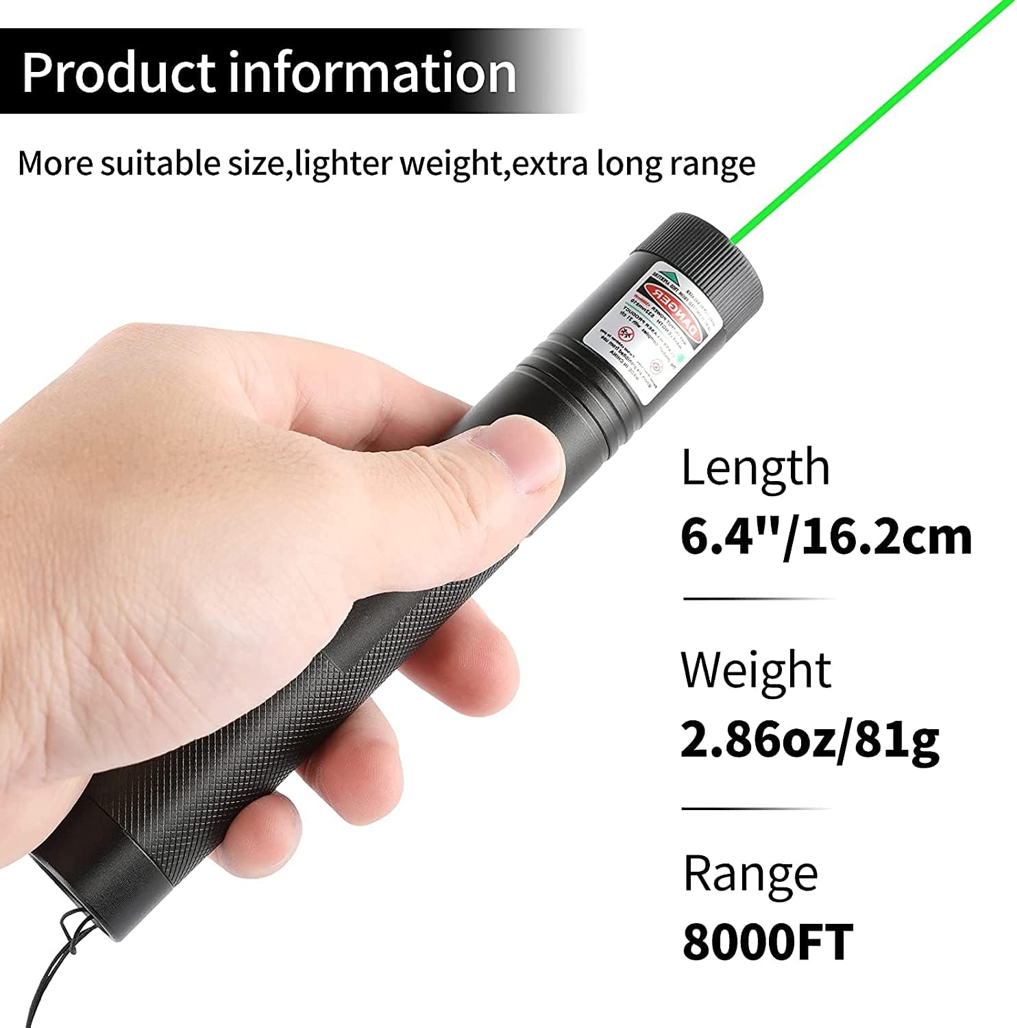 Yagoolh High Power Green Laser Pointer [Upgrade 2000 Metres ] Long Range Laser Pointer USB Charging, with Star Cap Adjustable Focus Suitable for Night Astronomy Outdoor Camping Hunting and Hiking
