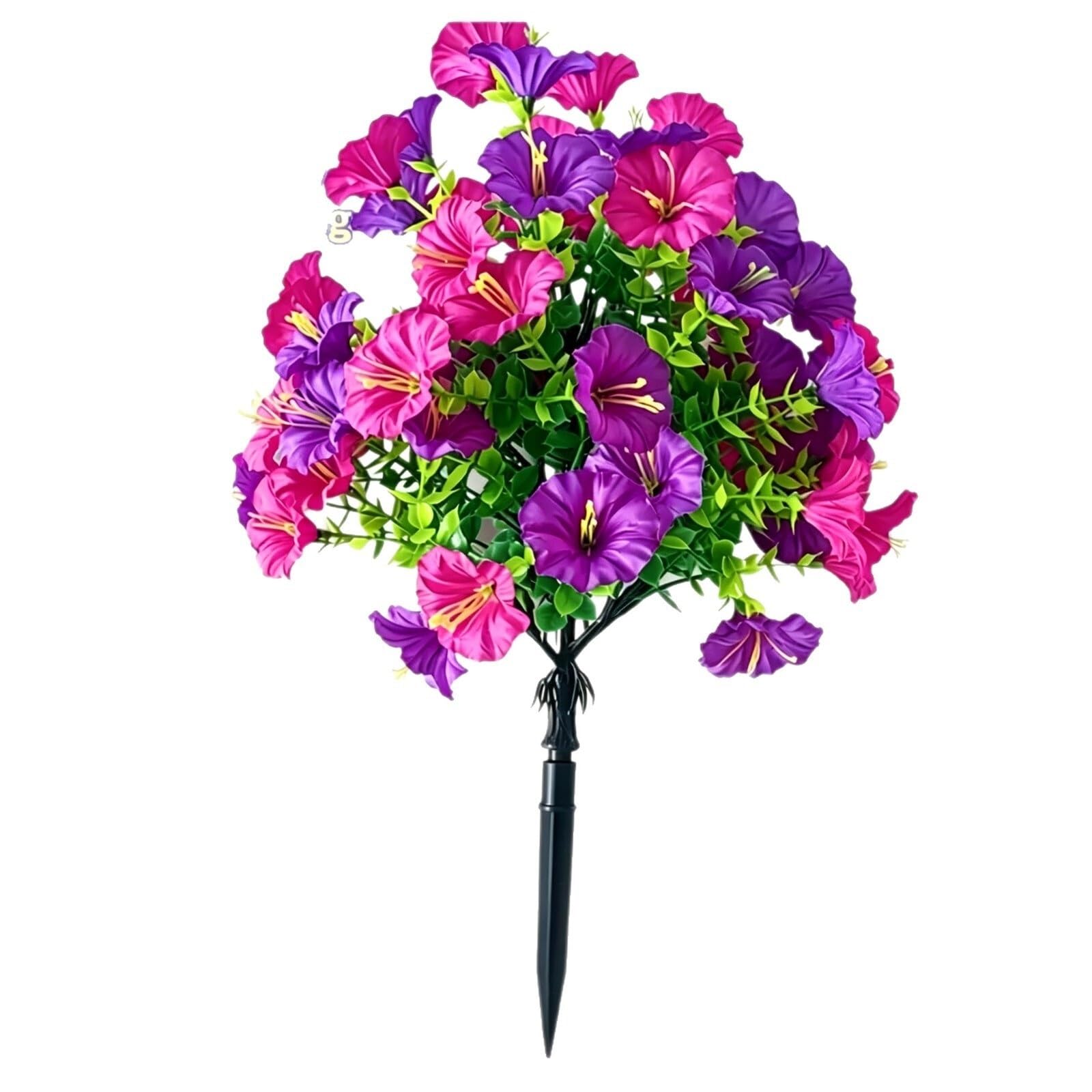 WBCDXCBB Simulation Flowers Popular Eucalyptus Morning Glory Ground Inserted Courtyard Decoration 1Pcs