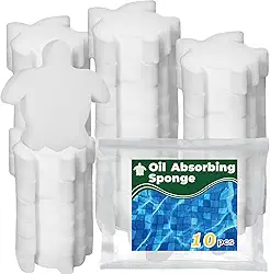 JMUQ Absorvedor de óleo de esponja de piscina, absorvente de espuma de piscina, filtro absorvente de espuma de hidromassagem, absorvente de óleo de tartaruga para piscinas e spas