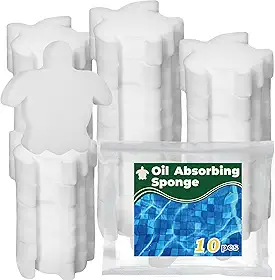 JMUQ Absorvedor de óleo de esponja de piscina, absorvente de espuma de piscina, filtro absorvente de espuma de hidromassagem, absorvente de óleo de tartaruga para piscinas e spas
