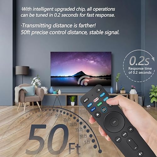 Miniatura 6 de Paquete de 2 control remoto universal XRT260 para Vizio Smart TV, control remoto compatible con todos los televisores inteligentes Vizio 4K