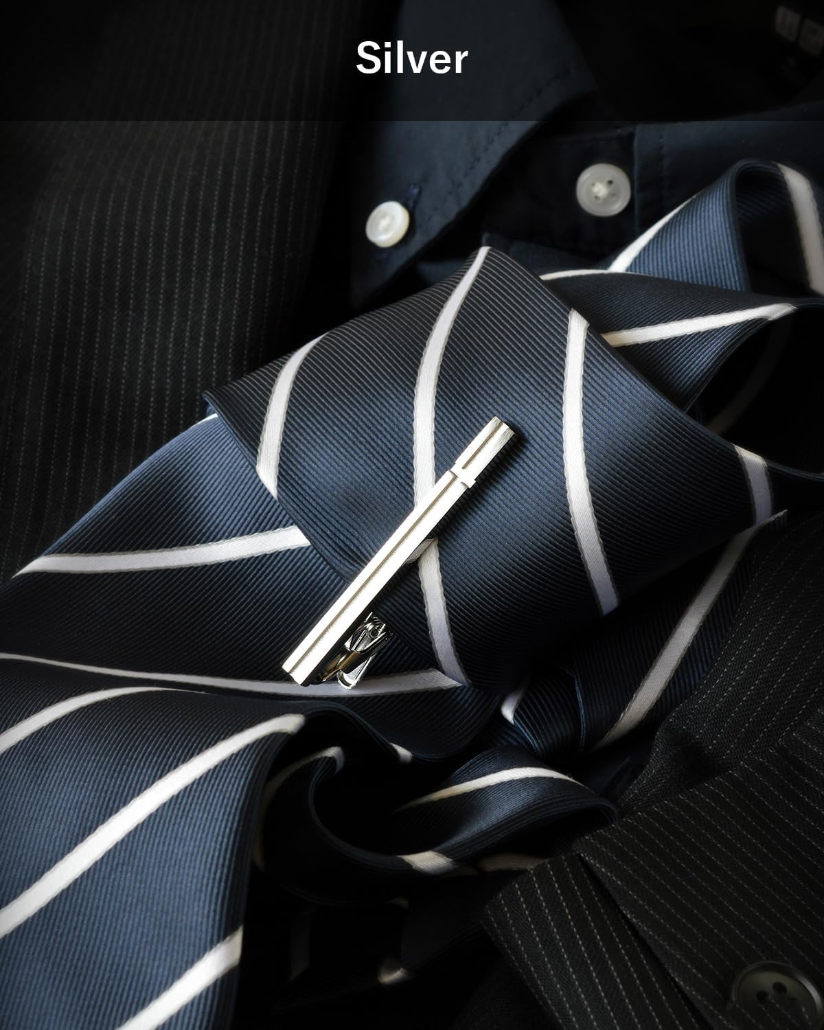 [TAVARAT] Tie Clip Tie Clips for Men Tie Bar Tie Pin Cufflinks for Men Tps-031-039R
