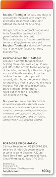 Beaphar - No-Brush Toothgel with Enzymes - Dental Care for Cats & Dogs - Helps Control Plaque and Tartar, and Freshen Breath - Fluoride-Free - Liver Flavour - No Brushing Required - 100g Tube