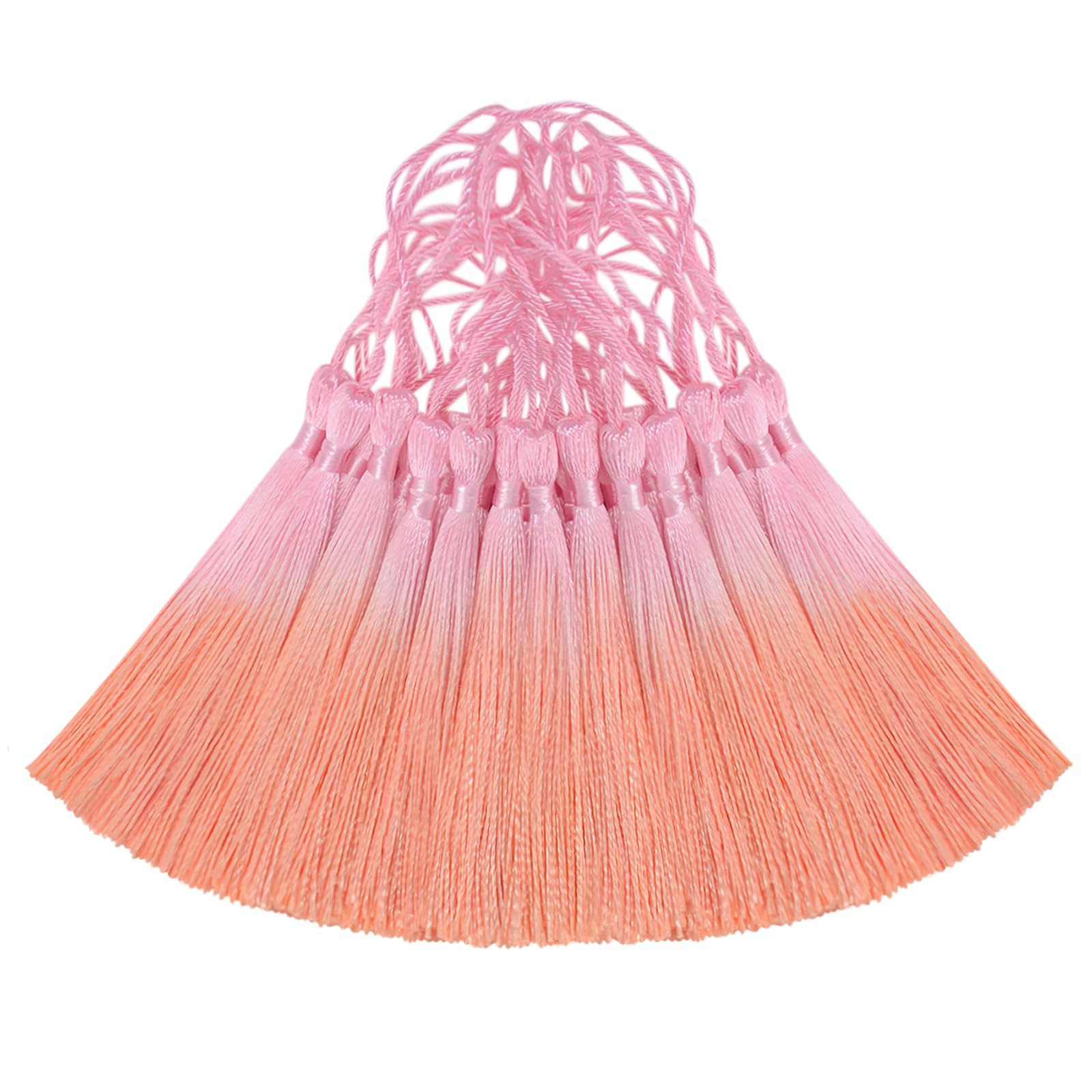 50PCS Mini Silk Tassel for Craft DIY Bookmark Cute Jewellery Making Beaded, Girl Earring, Keyring, Graduation, Small Key