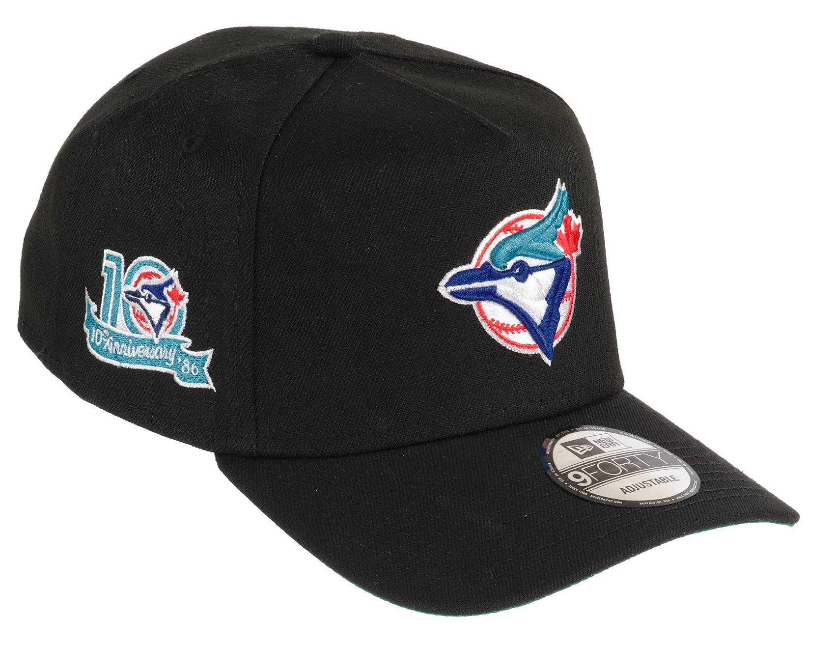 New Era Toronto Blue Jays MLB Black 9Forty A-Frame Adjustable Cap
