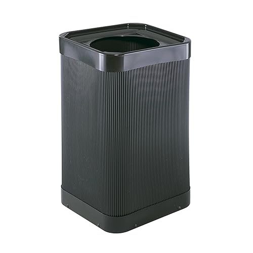 Miniatura 9 de Safco Products Receptáculo medio redondo, 12.5 galones, negro (9940BL)